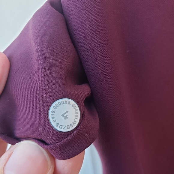 Lululemon Pants Womens 4 Maroon On The Fly Jogger Hi Rise Stretch Cuffed Yoga - Picture 7 of 8